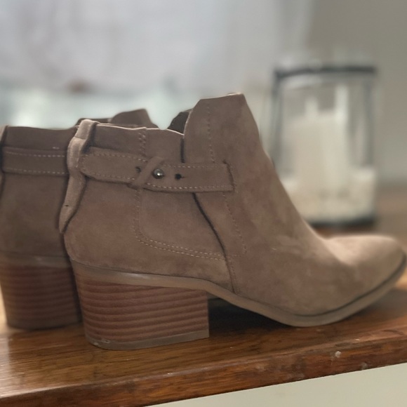 Tan Suede Ankle Boots - Picture 1 of 10